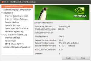 NVIDIA X Server Settings